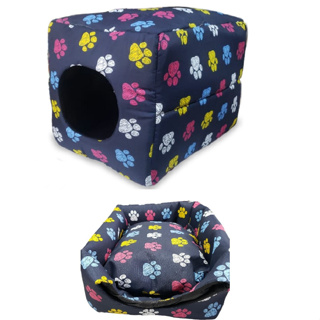 Cama E Toca Pet P Para Cães E Gatos 2 Em 1 Pinscher Yorkshire Iglu em Oferta na Shopee