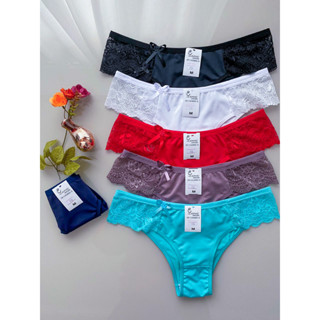 kit 5 calcinha tanga com renda poliéster calcinhas tangão feminina conforto C15 novo