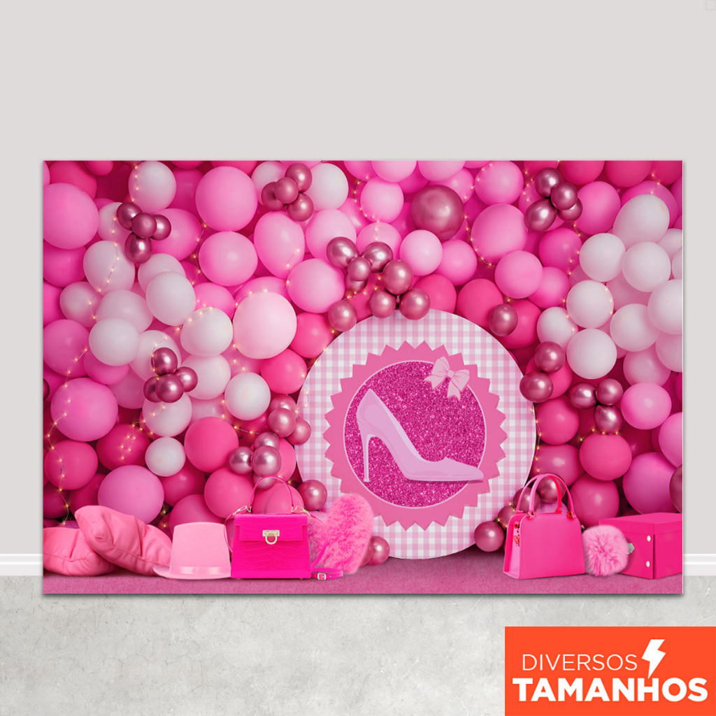Fundo Fotográfico Infantil Menina Cenário Smash Rosa Em Tecido Sublimado Painel para Foto em Oferta na Shopee