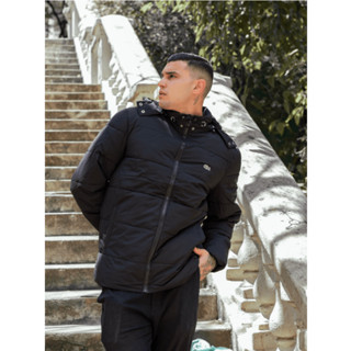 Jaqueta Casaco Puffer Bobojaco Impermeavel Masculina Preta Peluciada