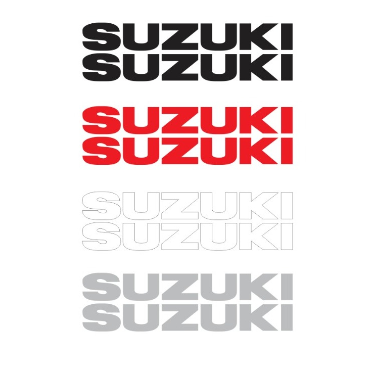 Par adesivos Moto Suzuki 18 x 2,4 cm