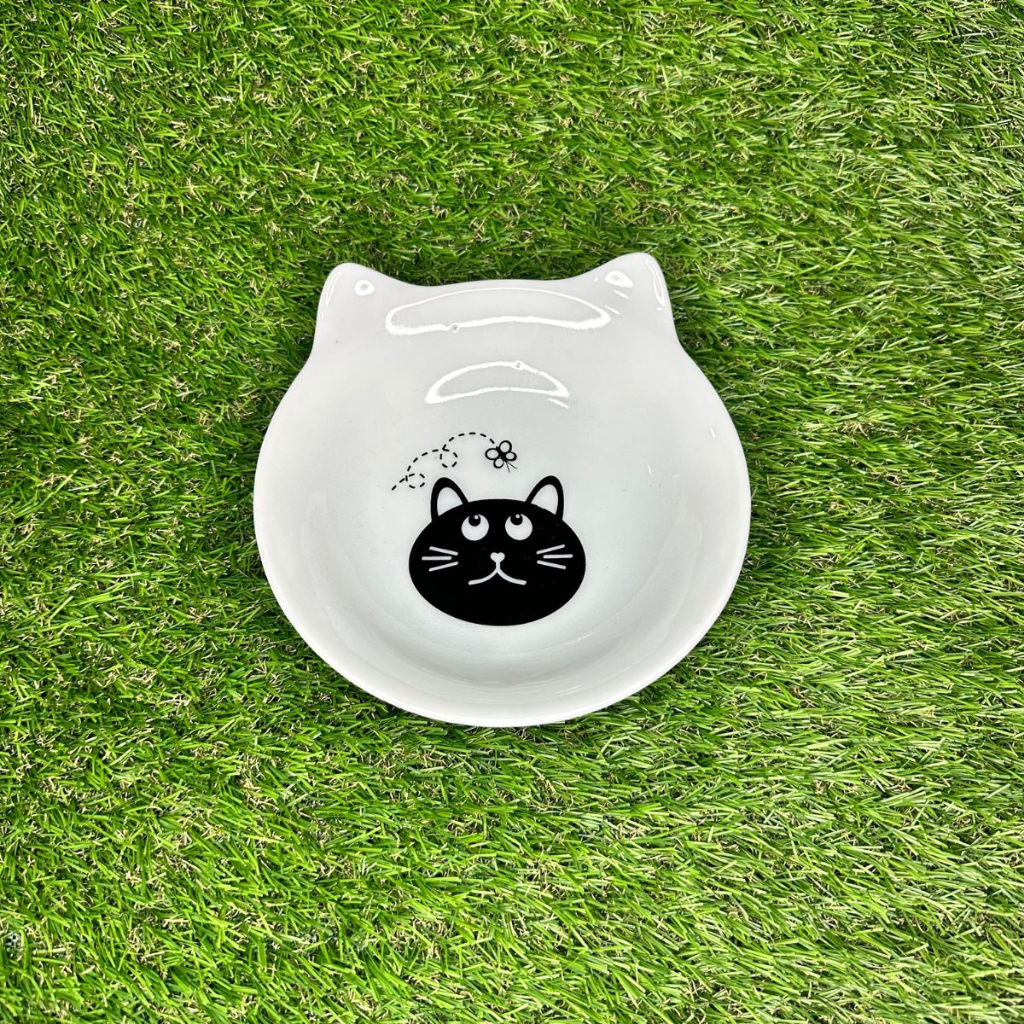 Tigela Prato Para Gatos Comedouro Porcelana Gato Super Decoração