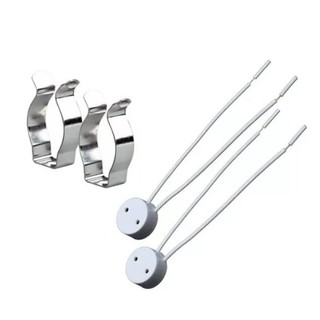 Kit Para Instalação de Lâmpada Tubular Led T8 9W/ 18W/ 40W/ 54W/ 65w Abraçadeira Tubuled Casa Iluminação Luminárias