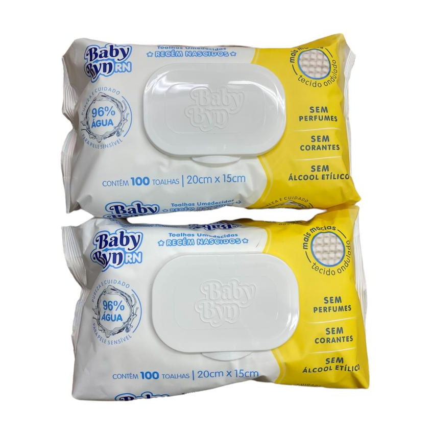 LENÇO UMEDECIDO RN KIT COM 2 SEM CHEIRO MACIO E BEM MOLHADO