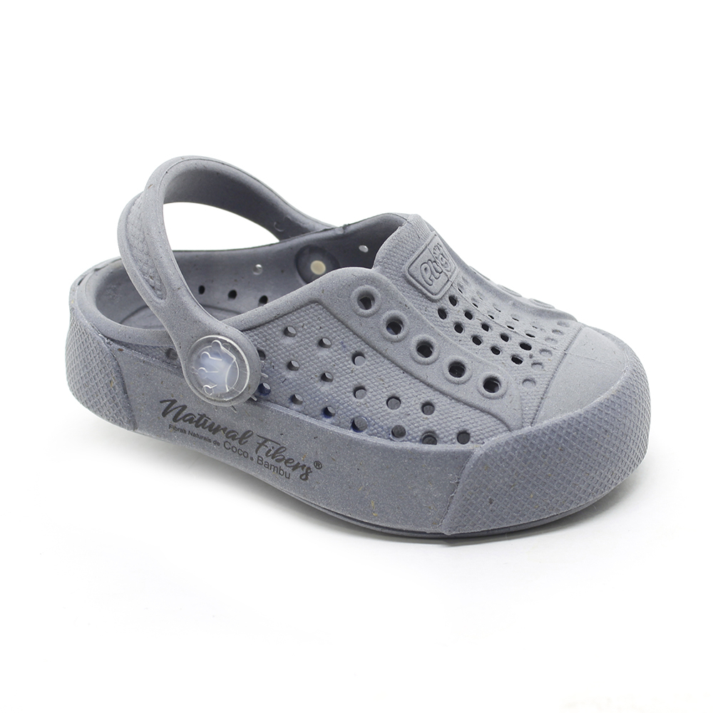 Sandália Babuche Papete Infantil Plugt Fibras Naturais Coco Bambu Confortável Cinza Antiderrapante em Oferta na Shopee