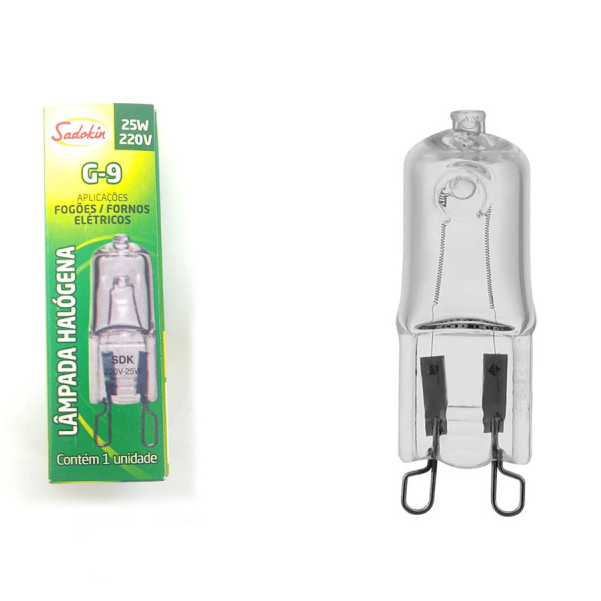 Lâmpada G-9 Para Fogões E Fornos Elétricos 25w 220 V