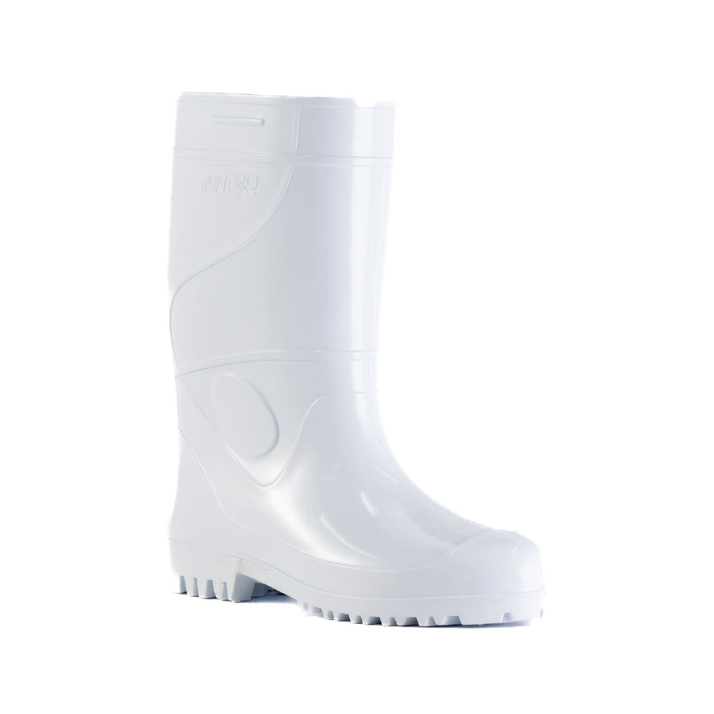 Bota Galocha Impermeável Borracha PVC Açougue Hospital Limpeza Cano Longo Branca