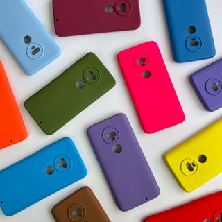 Capinha Para Motorola Moto G7/ G7 Plus // Capa Case Silicone Aveludada Colorida Forrada (CF26)