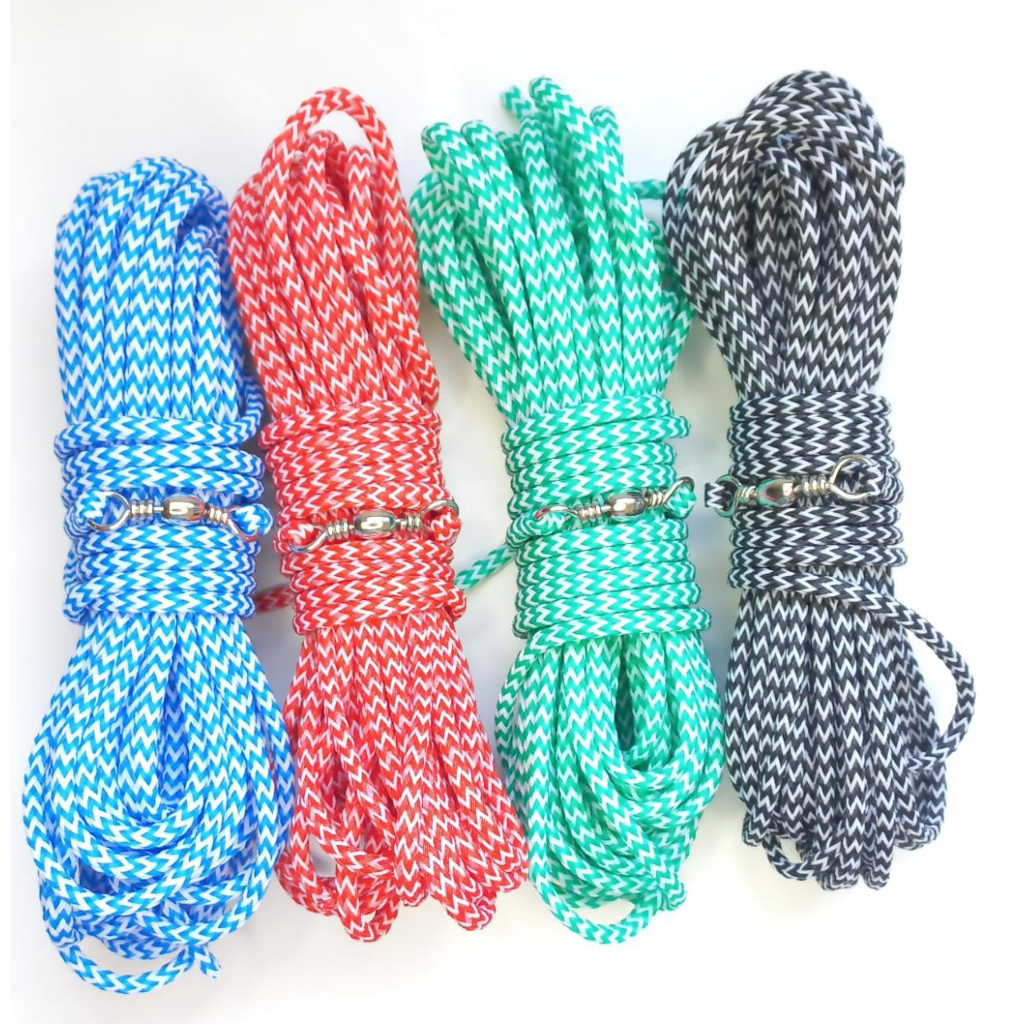 CORDA PARA TARRAFA FIEIRA COM GIRADOR PARA TARRAFA 10 METROS em Oferta na Shopee