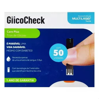 Tiras de Glicemia Care Plus Caixa com 50un Multi Saúde - Multilaser