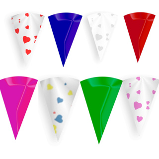 Embalagem Para Trufa/Cone Variadas 10x15  com 50 unidades Diversas Estampas e Cores em Oferta na Shopee