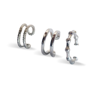 Brinco Piercing Falso Feminino Auricular Aço Inoxidável Cartilagem Fake Para Orelha piercing Pressão Argola Feminina
