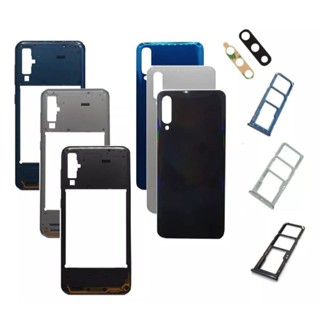 kit Aro lateral + tampa traseira com lente + gaveta do chip para galaxy A50 A505 novo