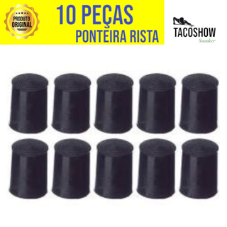 10 Ponteiras de Plástico Sola Virola Rista Preta Para Taco Simples de Sinuca Bilhar Snooker Ponta Ponteira Kit em Oferta na Shopee