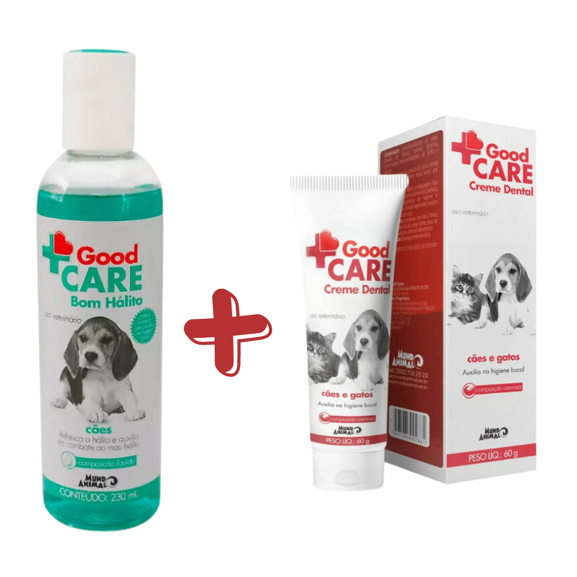 Kit Good Care Creme Dental 60g + Good Care Bom Halito 230ml em Oferta na Shopee