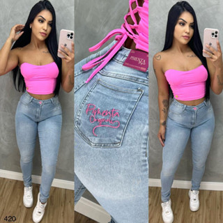 calça jeans com lycra do 34 ao 56 pimenta doce Maryland e sal e pimenta oficial original