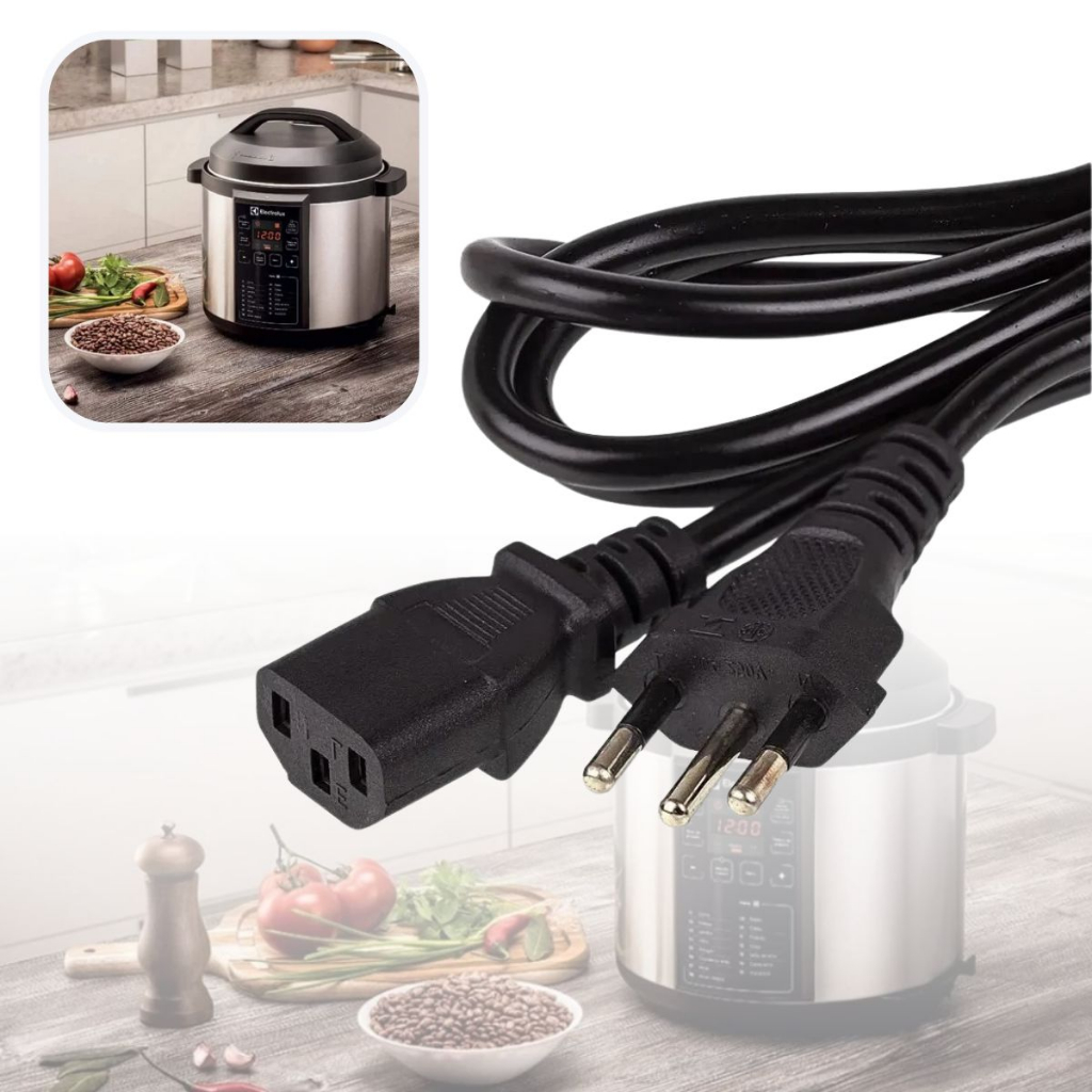 Cabo De Força Panela Pressão Elétrica Arroz Fio de Energia Tomada Bivolt Diversas Marcas