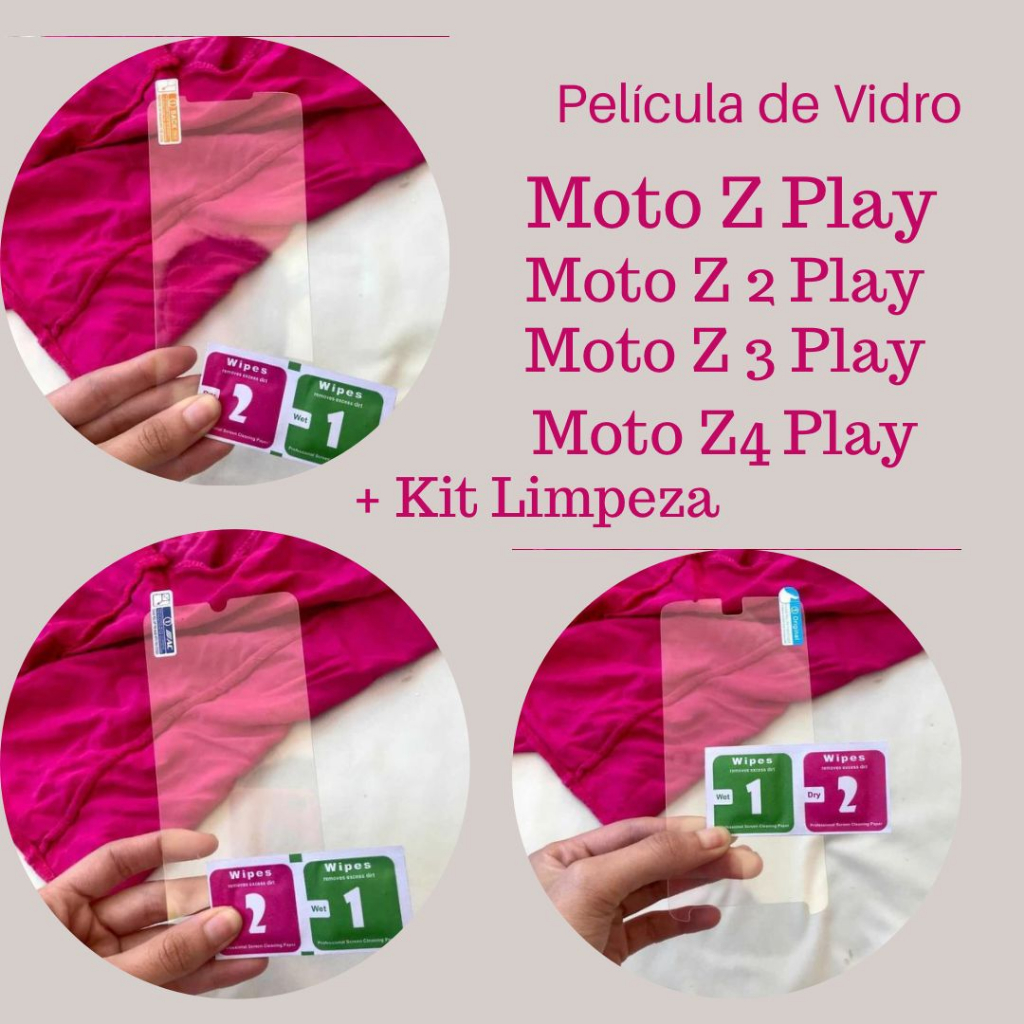 Pelicula de vidro Moto  Z Play / Z2 Play / Z3 Play / Z4 Play  Protetor de tela para celular