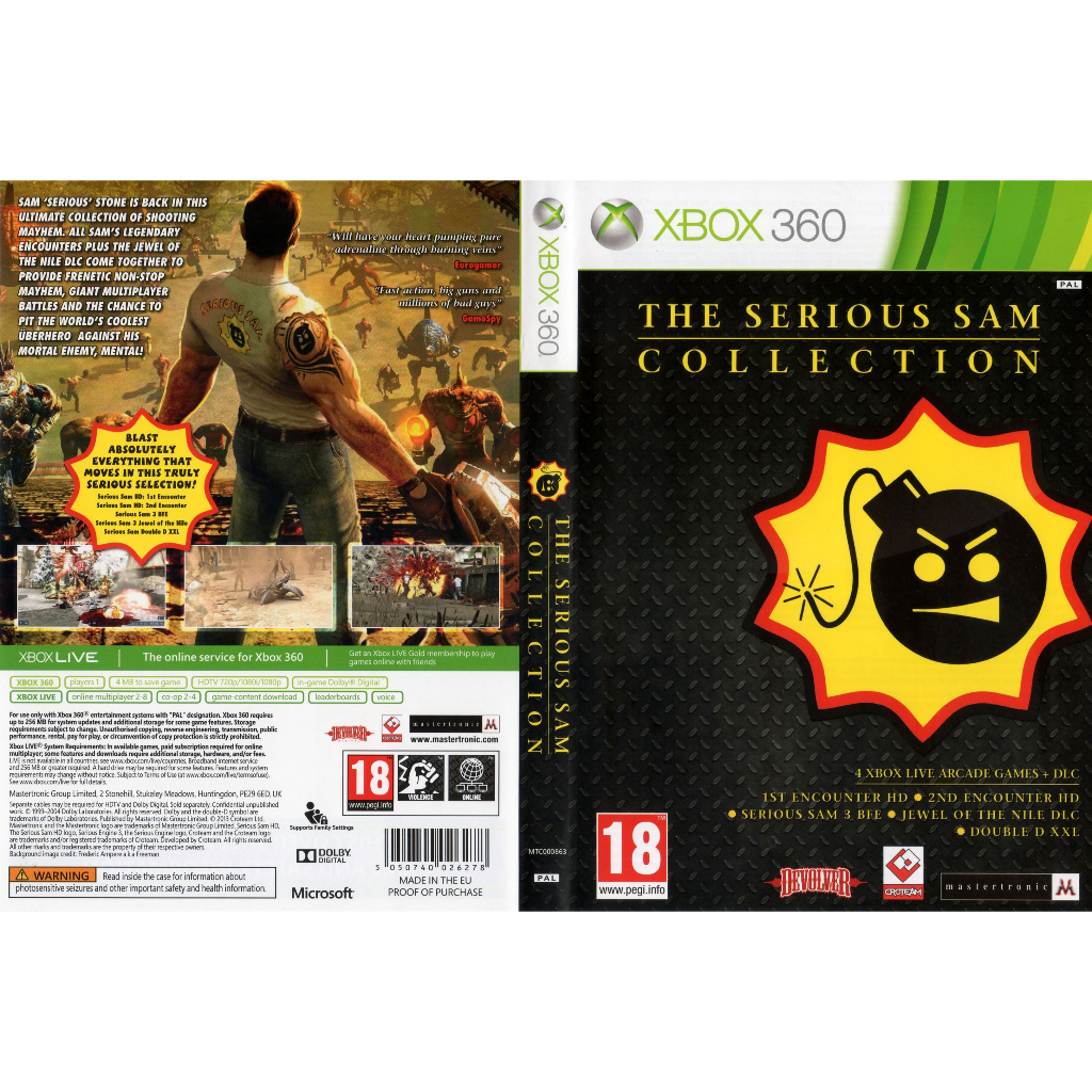 The Serious Sam Collection (INGLÊS) P/ XBOX360 (LTU/LT/JTAG/RGH)
