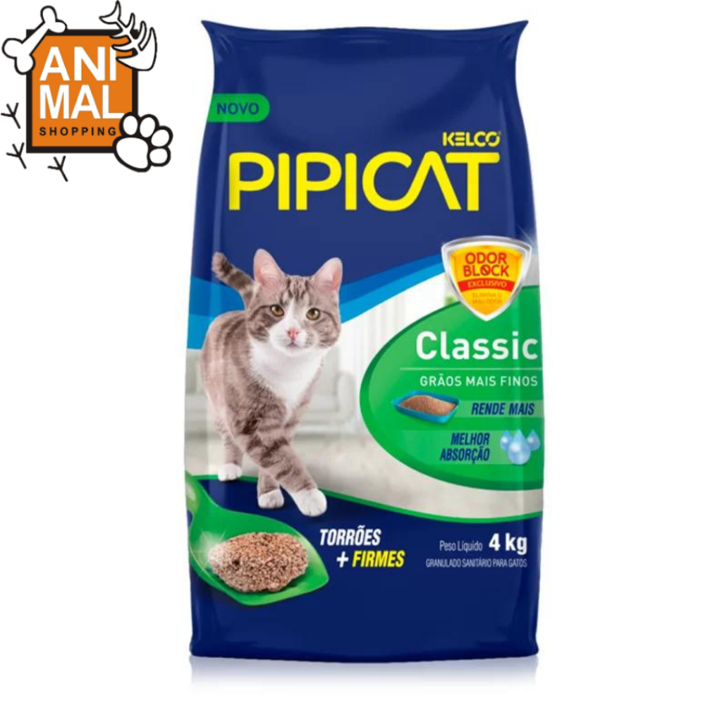 Pipicat Classic para Gatos 4kg - Areia Higiênica