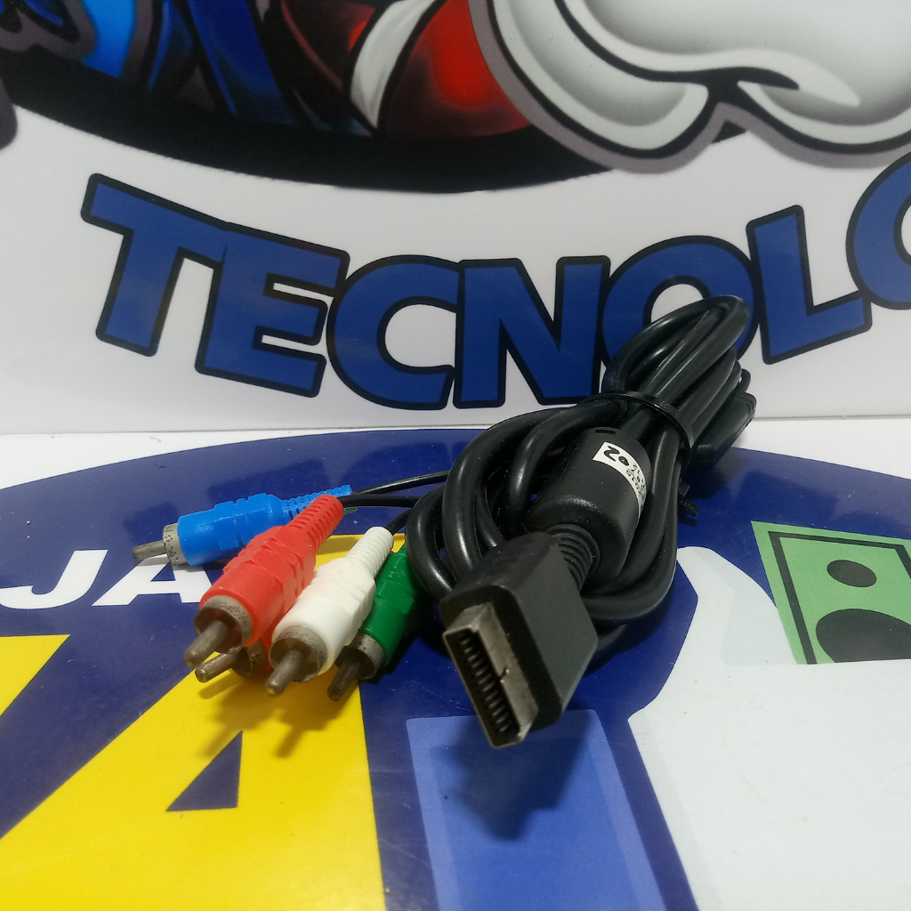 Cabo Componente Ps2 e Ps3 AV playstation 2 imagem melhor