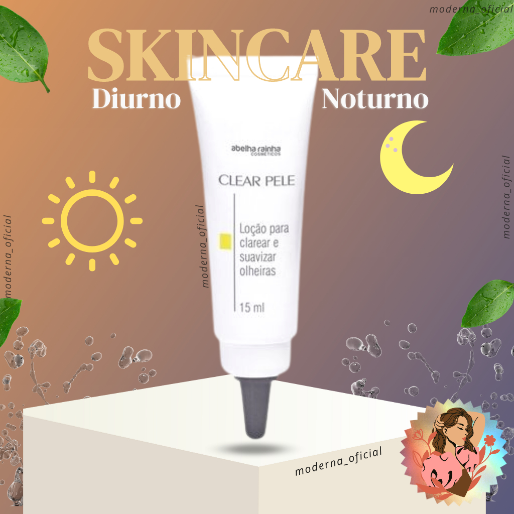 Loção Para Clarear E Suavizar Olheiras Clear Pele 15ml Abelha Rainha