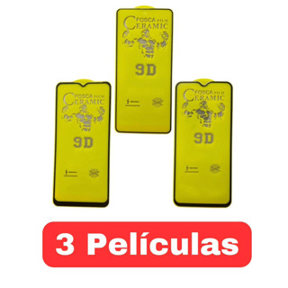 Película Cerâmica Fosca Flexível Kit de 3 películas Iguais iPhone 7G - 8G / XR / 11 / 12 / 13 / 13 Pro max / 14 Pro Max