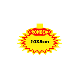 100 Splash Cartaz PROMOÇÃO Supermercado 10x8cm em Oferta na Shopee