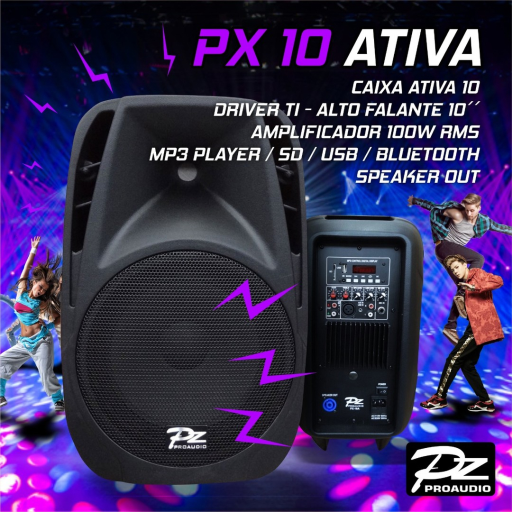 Caixa Acústica Ativa PX10A