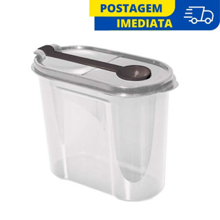 Pote p/ Café/Açúcar c/ Colher 1,6 Litros c/ Trava Plasútil