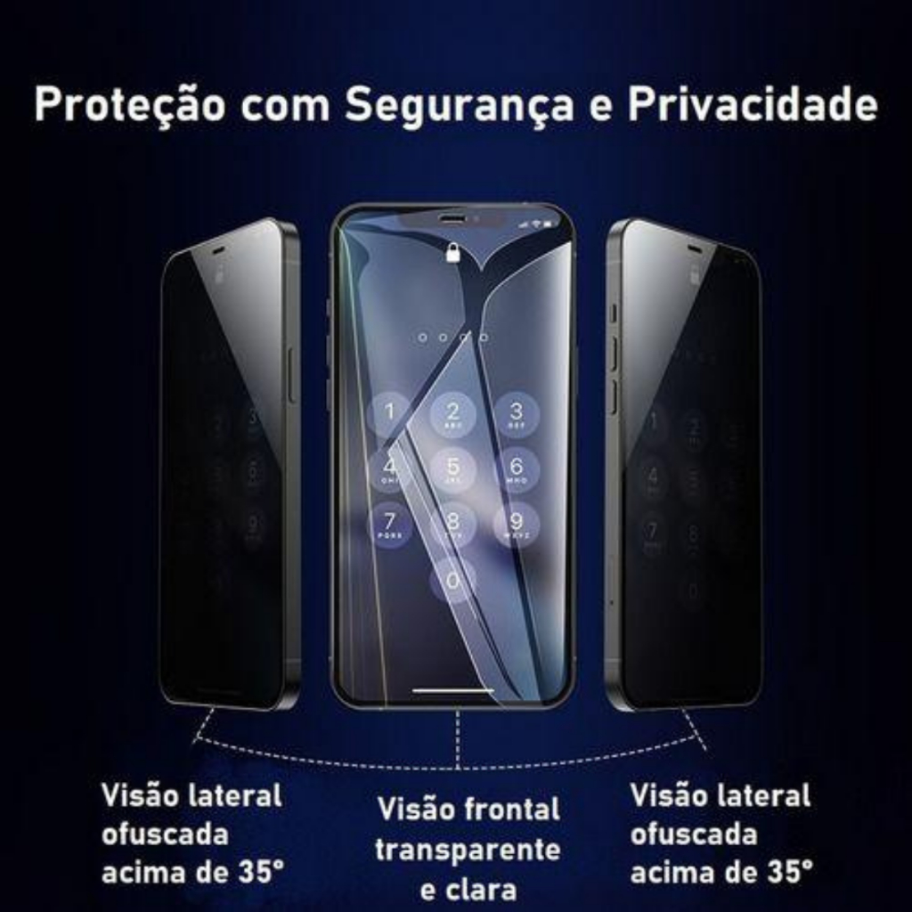 Película Cerâmica Fosca Privacidade P/ Samsung M23 3D 9D Matte AntiSpy Pronta Entrega