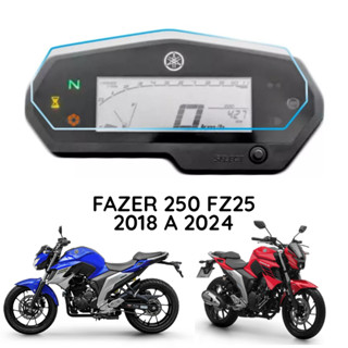 Pelicula de Proteção Painel Nova Yamaha Fazer 250 FZ25 2018 2019 2020 2021 2022 2023 2024 2025 Protetor Protetora Velocimetro Brilho com Nota Fiscal Original Protle