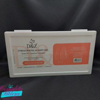 Unhas Postiças Soft Gel 500 Unidades Medium Almond D&Z