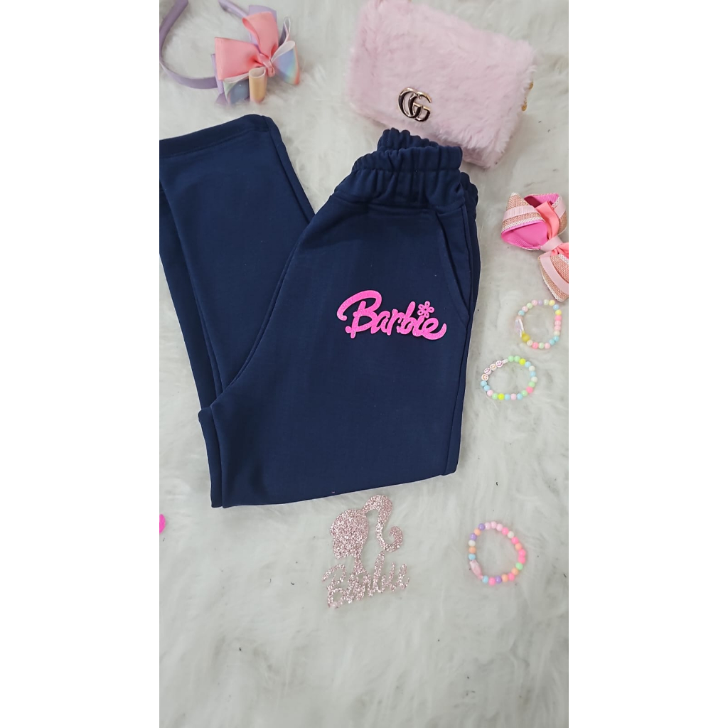 Calça Moletom Infantil para meninas 2 ao 10
