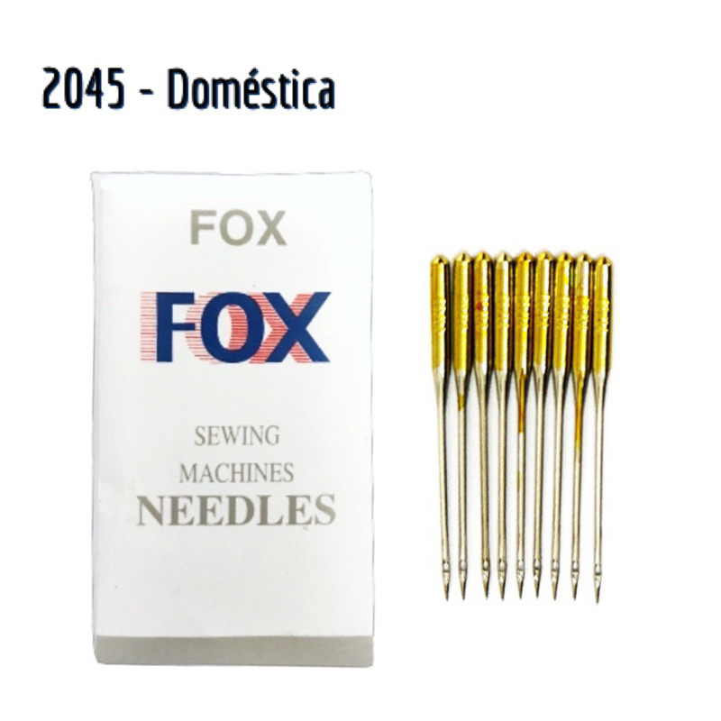 10 Agulha 2045 N°9/11/12/13/14/16/18/21 Maquina Costura Doméstica c/10un