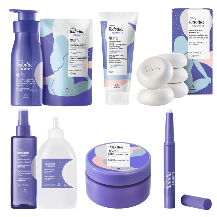 Linha Tododia Todanoite Natura: Creme Corporal, Spray de Ambientes, Hidrantante Nuvem, Sabonete em Barra Massageador e + em Oferta na Shopee