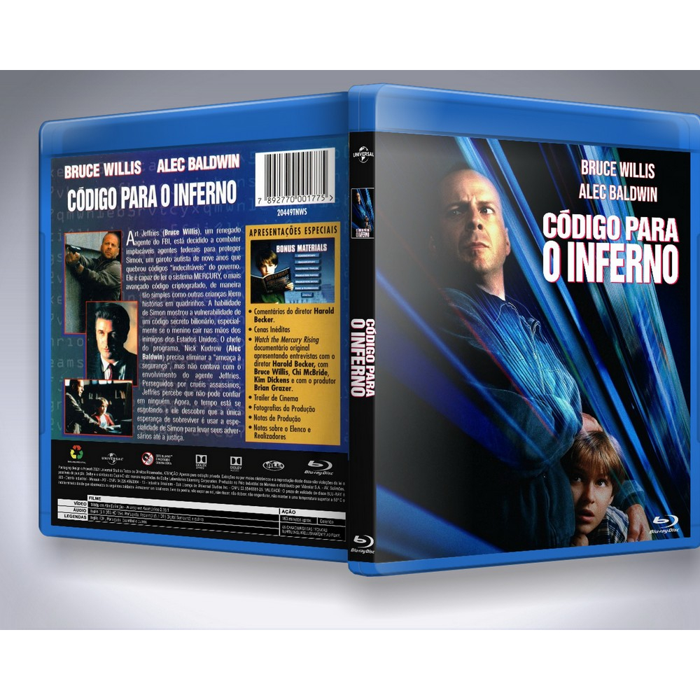 Blu-ray: Código Para O Inferno DUB/LEG [PERSONALIZADO]
