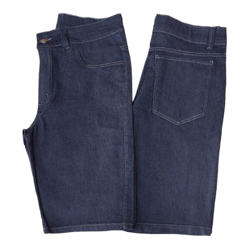 Bermuda Jeans Masculina tradicional plus size com elastano cód.851/852