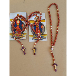 3 Terço madeira Santa Chagas de Jesus/ Artigos Religiosos Católicos/ Revenda