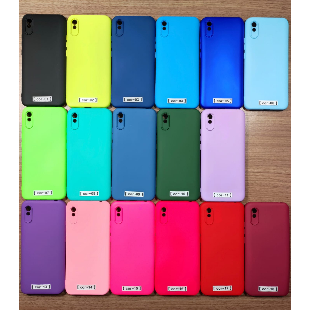 Capa Capinha Anti impacto Para Celular Xiaomi Redmi 9A / 9i  - Com Interior Aveludado de Silicone  / 014XM  - CP 014