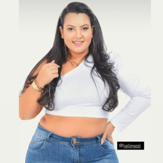 0.5 Plus Size - Cropped 1 MAnga Midi Size - Plus SIze Com Elastano