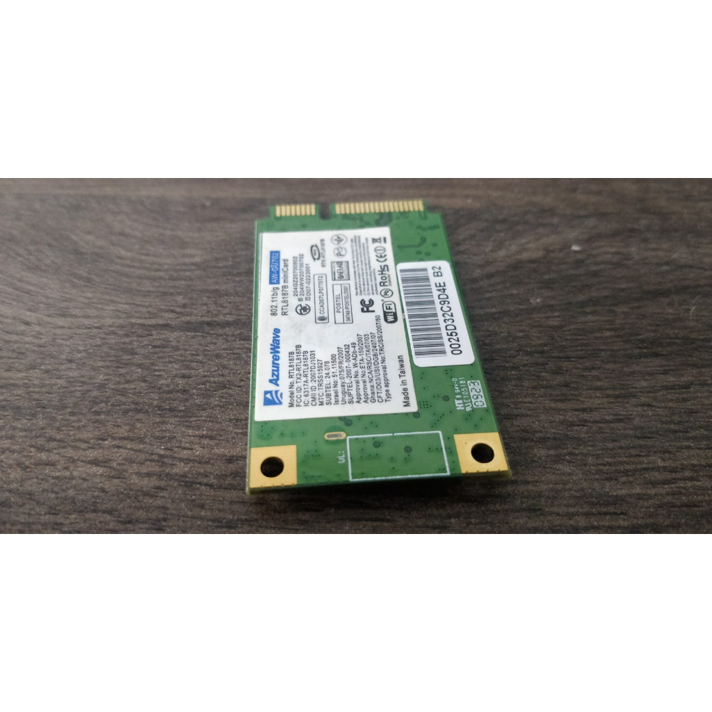 Placa De Wifi Para Notebook Azure Wave Rtl8187b
