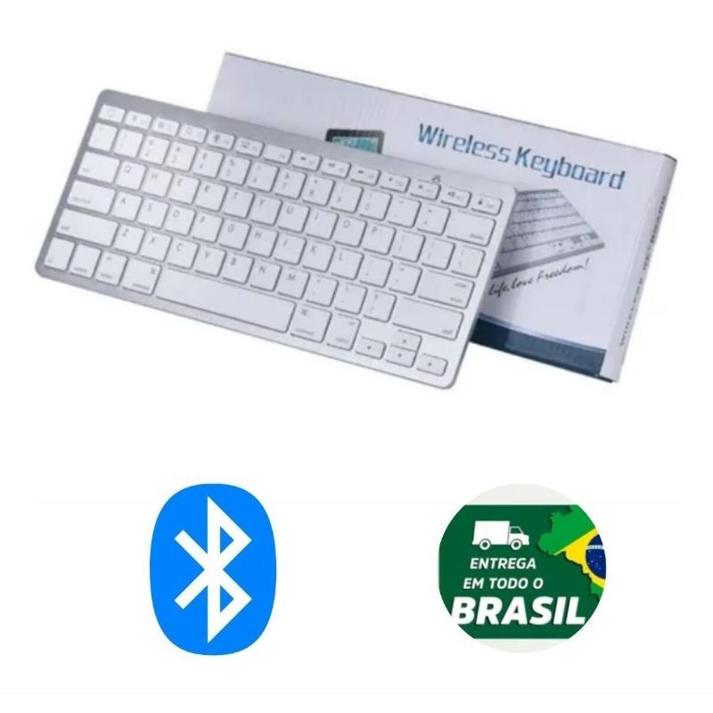 Teclado bluetooth Sem fio Wireless apple mac iPad android dispositivo conexão portátil sem fio bluetooth wireless promoção