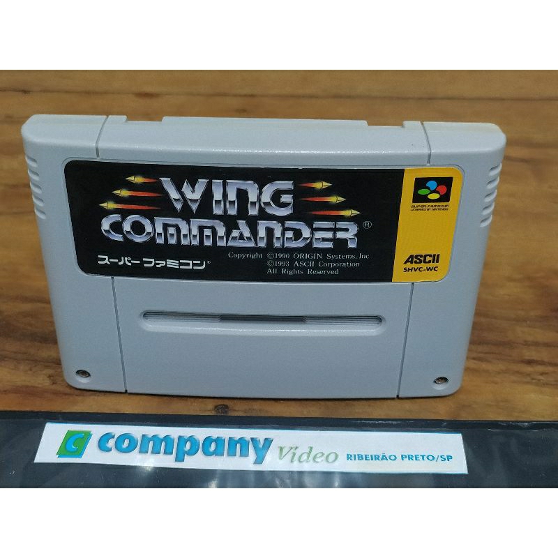 Wing Commander Super Famicom Nintendo Japonês Original Usado
