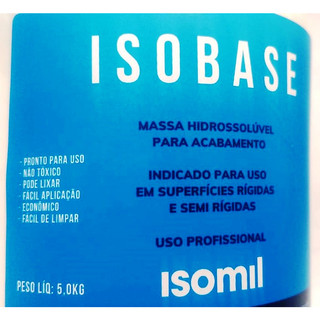 Massa Para Alisar e Dar Acabamento em Isopor 1,5kg Isobase Isomil Nichos Forro Sancas Boiserie #