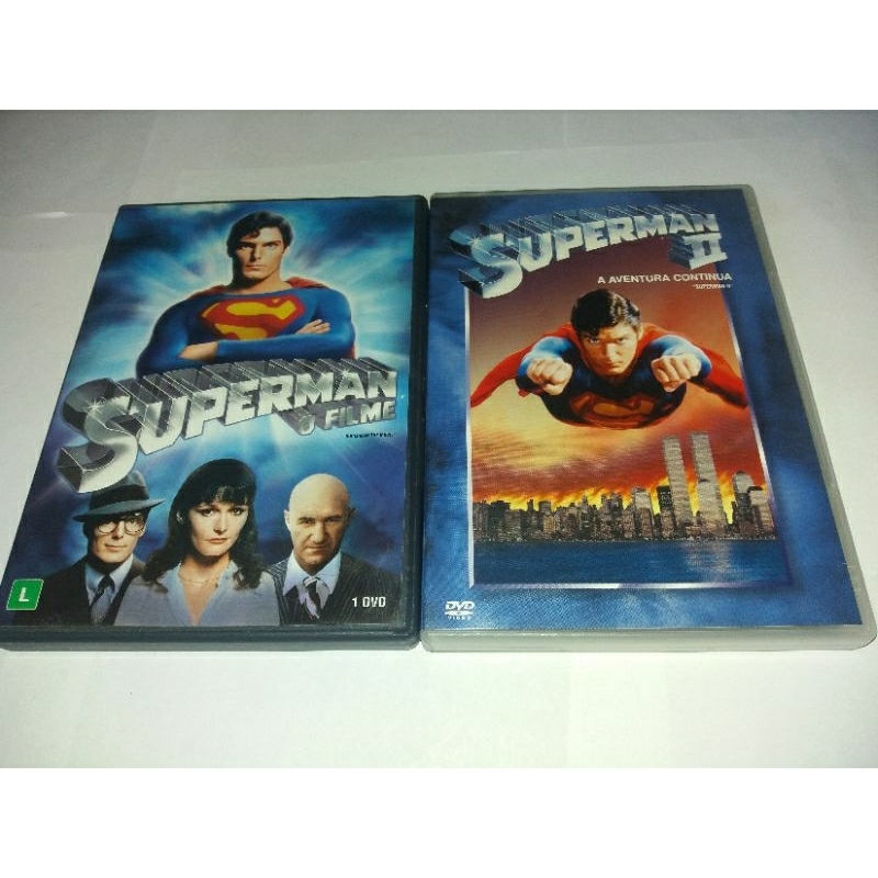 Lote 02 Dvds : Superman, O Filme (1978) + Superman 2, A Aventura Continua  (1980)