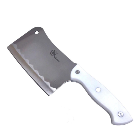 Faca Facão Cutelo Profissional Inox Machadinha Corta Osso Full Tang Robusto Não Enferruja Original