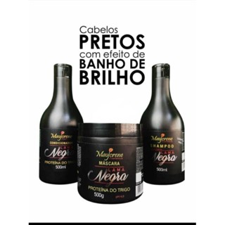 Kit Lama Negra Maycrene Shamp+ Cond+ Masc