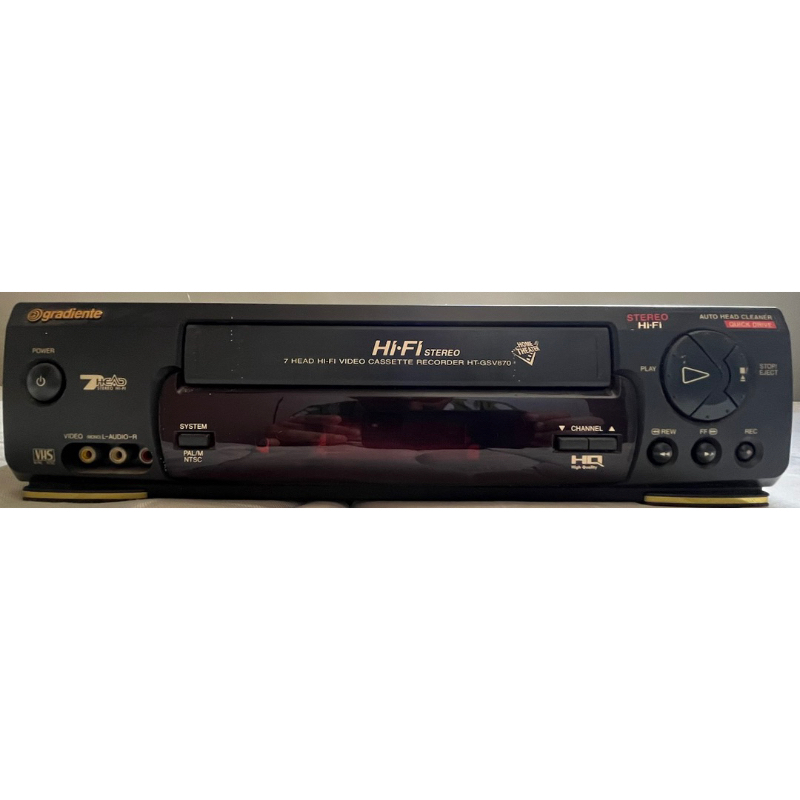 VIDEO CASSETE GRADIENTE 7 CABECAS HT-GSV870