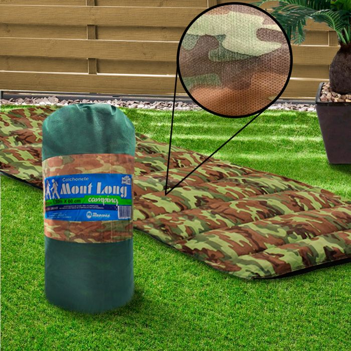 Colchonete Mont Long CampSolteiro - ideal para viagens e acampamentos em Oferta na Shopee